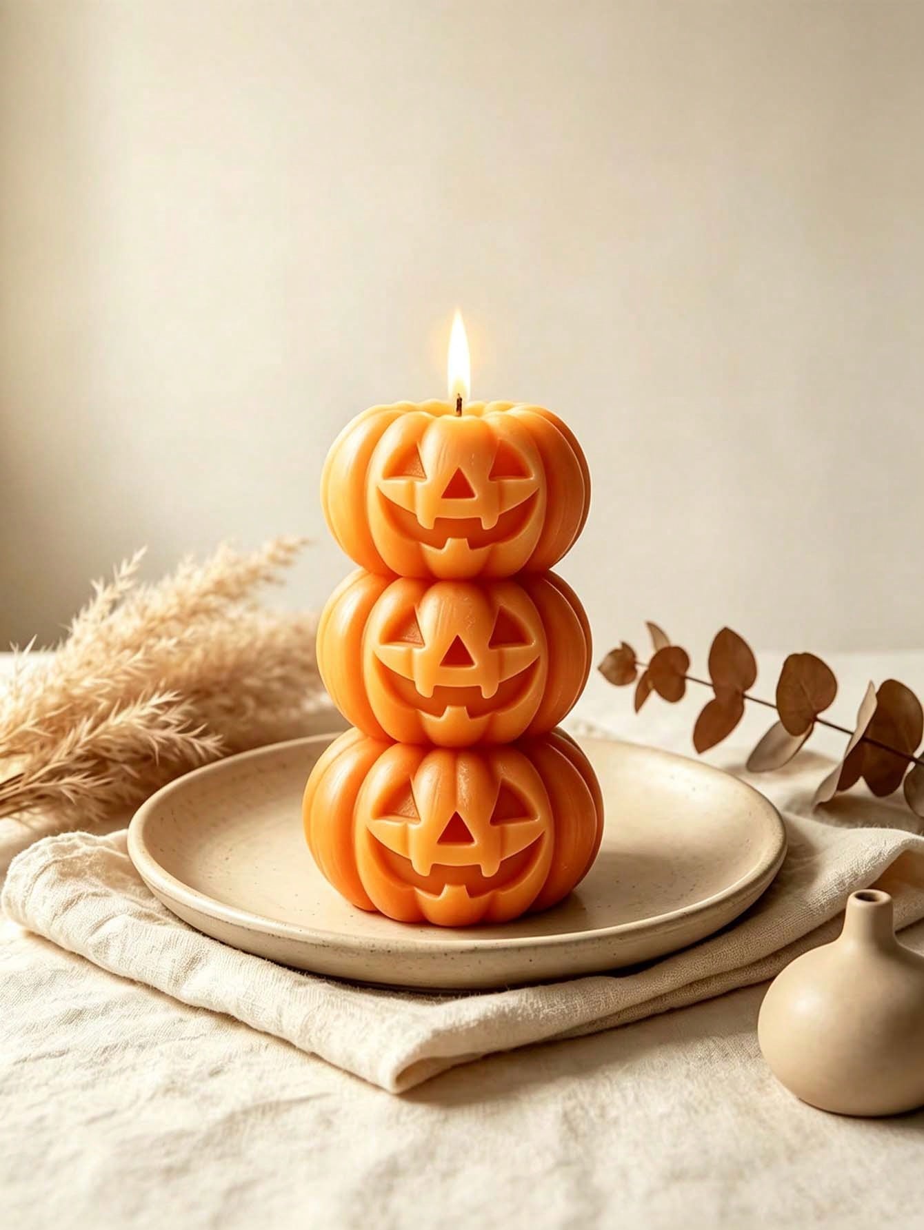 Home Fragrance Usa - 1 szt. Halloweenowa 3-warstwowa świeca w
